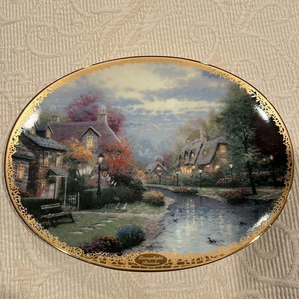 Authentic Thomas Kinkade plate!